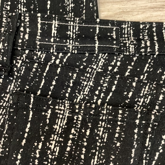 Rag & Bone Black & White Print Skinny Stretch Zip Front Leggings/Jeans Size 26 - Picture 6 of 14